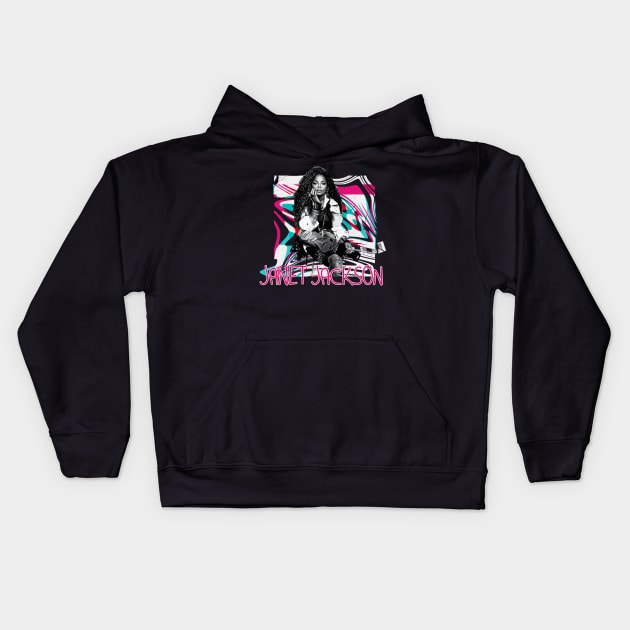 janet jackson Kids Hoodie by newwave2022